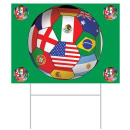 72 Bulk Plastic Yard Sign - International