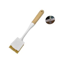 48 Bulk Multi Purpose Cleaning Brush W/ Wooden Handle Square