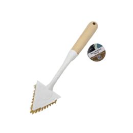 48 Bulk Multi Purpose Cleaning Brush W/ Wooden Handle Triangle