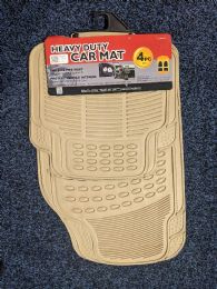 6 Bulk Car Mat Heavy Duty Deluxe 4 Pcs Beige