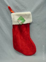 48 Bulk Stocking W/gold Metallic X'ms
