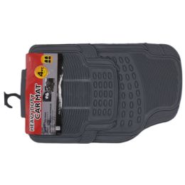 6 Bulk Car Mat Heavy Duty Deluxe 4 Pcs Grey