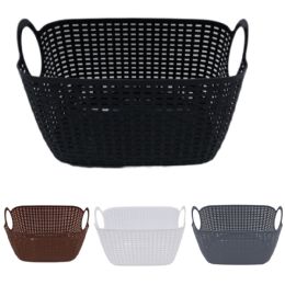 12 Bulk Storage Basket -- Rect. With Handles 41x27x26cm