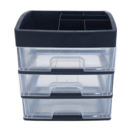 2 Bulk Organizer 3 Drawers - Black