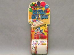 144 Bulk Selfstick Gift Tags W/ Dispenser 2'x3m