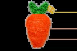 36 Bulk 15-inch X 8-inch Tinsel Easter Carrot Decoration