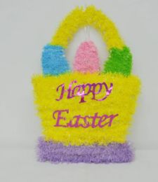 36 Bulk 12-inch Easter Tinsel Basket