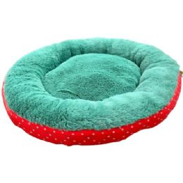 3 Bulk Barker & Meow 24" Luxury Pet Bed In Red Hearts And Paws