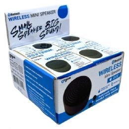 8 Bulk Wireless Mini Bluetooth Speaker In Pdq Display