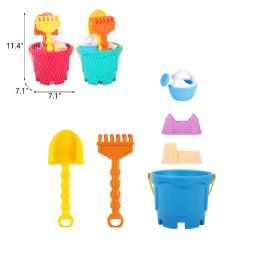24 Bulk 11.4" 6pc Beach Bucket Set