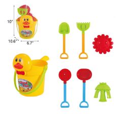 24 Bulk 10" 7pc Beach Bucket Set