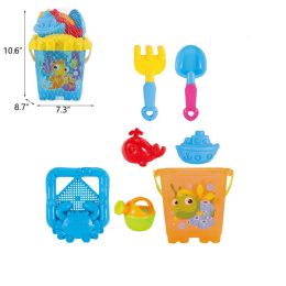 18 Bulk 10.6" 7pc Beach Bucket Set
