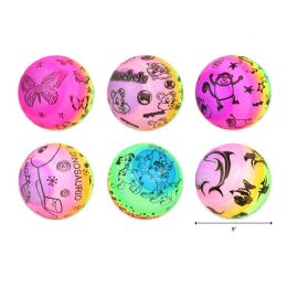 144 Bulk 9" 70g Glow In Dark Inflable Ball