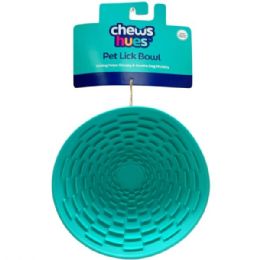 16 Bulk Chews Hues Turqoise Suction Cup Silicone Pet Lick Bowl