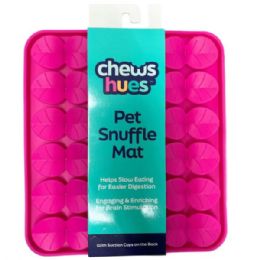 20 Bulk Chews Hues Pink Square Silicone Pet Snuffle Enrichment Mat
