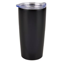 24 Bulk XxX- Double Wall Stainless Steel Travel Mug 20 Oz. - Black M
