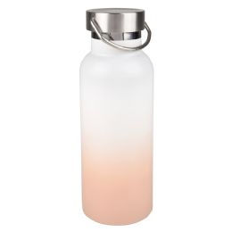 36 Bulk XxX- Double Wall Stainless Bottle 17 Oz. - Ombre White And P