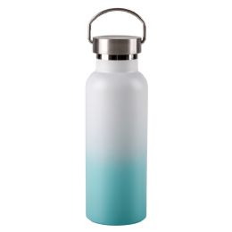 36 Bulk XxX- Double Wall Stainless Bottle 17 Oz. - Ombre White And T