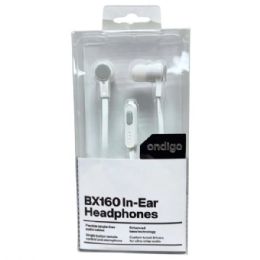 30 Bulk Ondigo Bx160 In Ear Headphones With Button Remote And Mic In White
