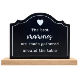 18 Bulk 5" X 7" Black Mdf Memories Décor Sign