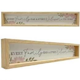 18 Bulk 3x16" Natural Mdf Art Box Family Welcome Home Décor