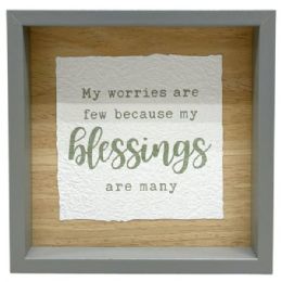 18 Bulk 6"x6" Grey Art Box Blessings Home Décor