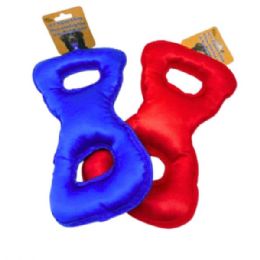 12 Bulk Figure 8 Dog Chew And Tug Toy In Assorted Colors