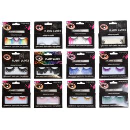 72 Bulk False Eyelashes 12ast Novelty Styles In Window Box