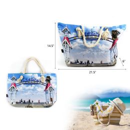 48 Bulk 22" X 15" ATLANTIC CITY BEACH BAG