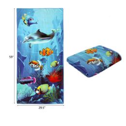48 Bulk 30-inchX60-inch BEACH TOWEL OCEAN VIEW