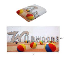 48 Bulk 30-inchX60-inch WILDWOOD BEACH TOWEL