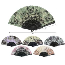 240 Bulk 9" BUTTERFLY FOLDING FAN