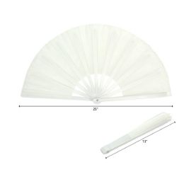 120 Bulk 13" WHITE HAND FAN