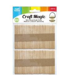 48 Bulk Craft Stick 6x0.8cm 100-Piece Natural