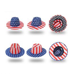 48 Bulk Patriotic American Flag Hat