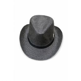 48 Bulk Black Unisex Cowboy Hat