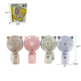 120 Bulk 4.7" Cat Rechargable Hand Fan
