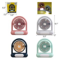72 Bulk 6.3" Mini Rechargable Light Fan