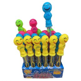 72 Bulk Smiley Bubble Stick