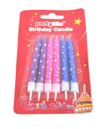 72 Bulk 6pc Star Big Candle
