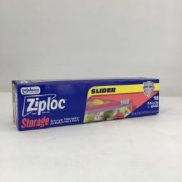 12 Bulk Ziploc Slider Storage Bags Gallon Size 18 Count
