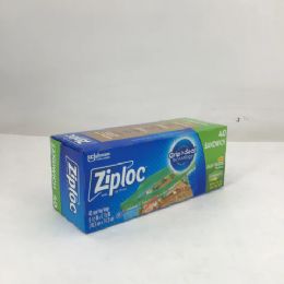 12 Bulk Ziploc Brand Sandwich Bags 40 Count