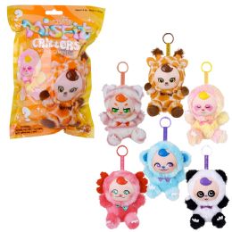 72 Bulk 5.5" Misfit Critters Zoo Bag Series E 72ct