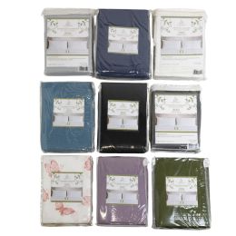 24 Bulk Feathered Sparrow 2pk Pillowcases 100% Cotton Random Colors /patterns/sizes To The Case