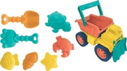 6 Bulk 8pcs Plow Truck Sand Toys Set