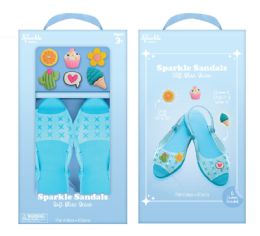12 Bulk Diy Shoes With 6 CharmS- Blue