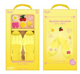 12 Bulk Diy Shoes With 6 CharmS- Yellow