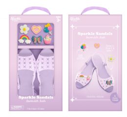 12 Bulk Diy Shoes With 6 CharmS- Purple