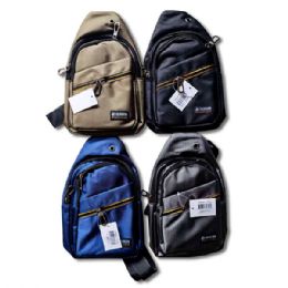 36 Bulk Thickened Zipper Outdoor Canvas Chest Bag Mens Chest Bag