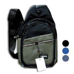 36 Bulk Mens Sling Backpack Chest Crossbody Shoulder Bag